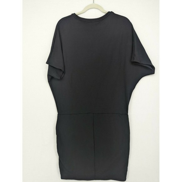 Athleta Dress Pronto Pleated Dolman Short Sleeve Mini Stretch sz small tall - Picture 9 of 10